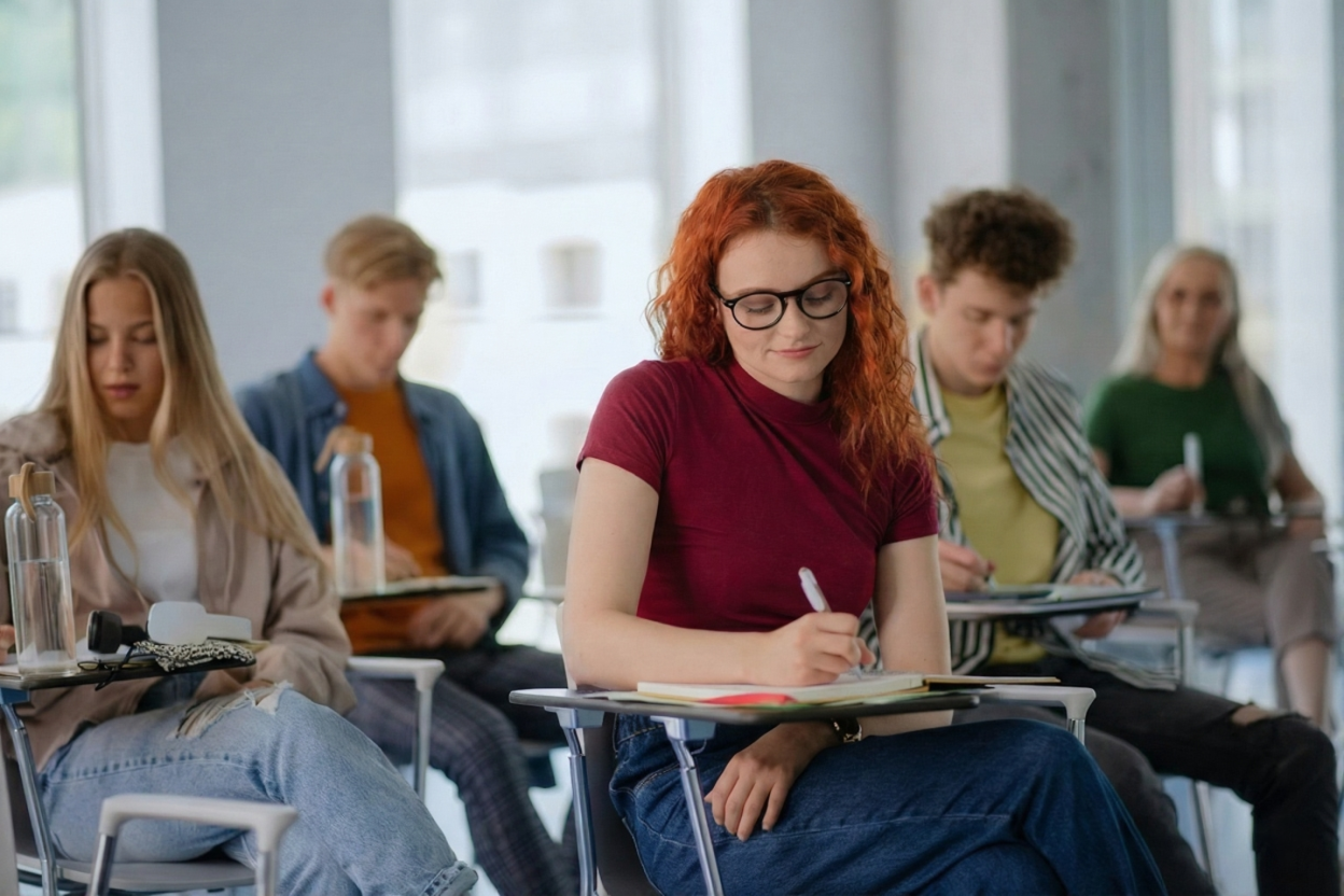 Studenten im Campus